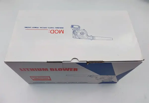 cordless leaf blower color box